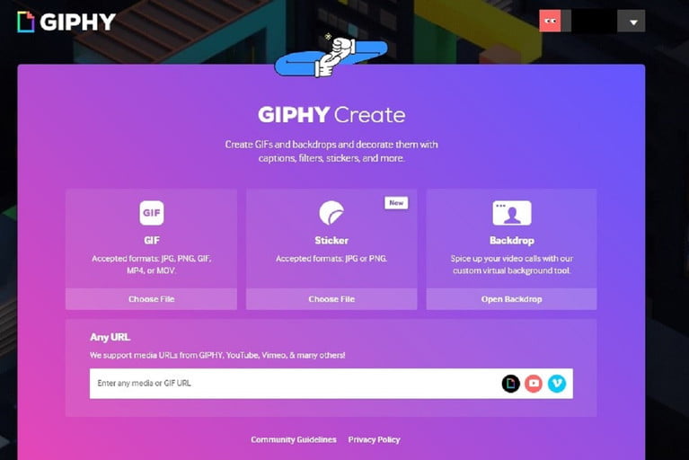 Giphy Schritt 2 Screenshot