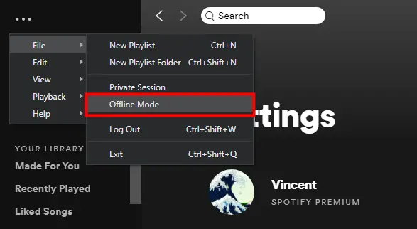 Spotify Offline-Modus