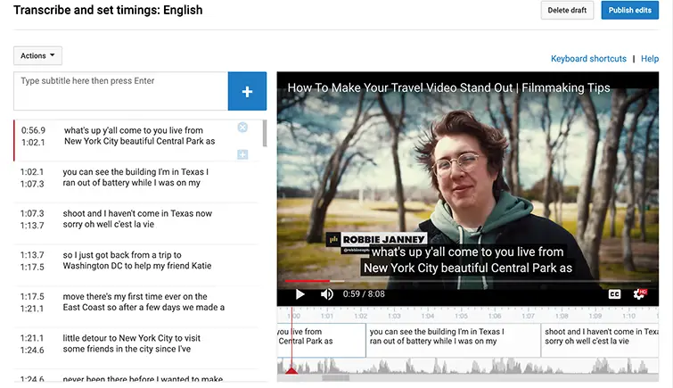 So fügen Sie Untertitel zu YouTube-Videos hinzu – YouTube Studio Subtitles Editor