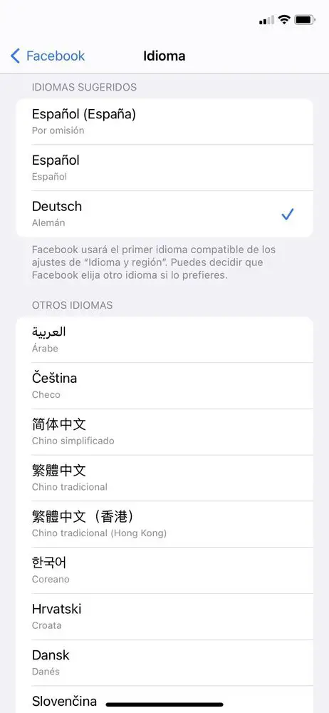Ändern Sie die Sprache in eine einzelne App auf dem iPhone Schritt 5