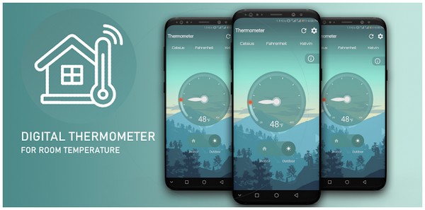 Digitales Thermometer für Raumtemperatur