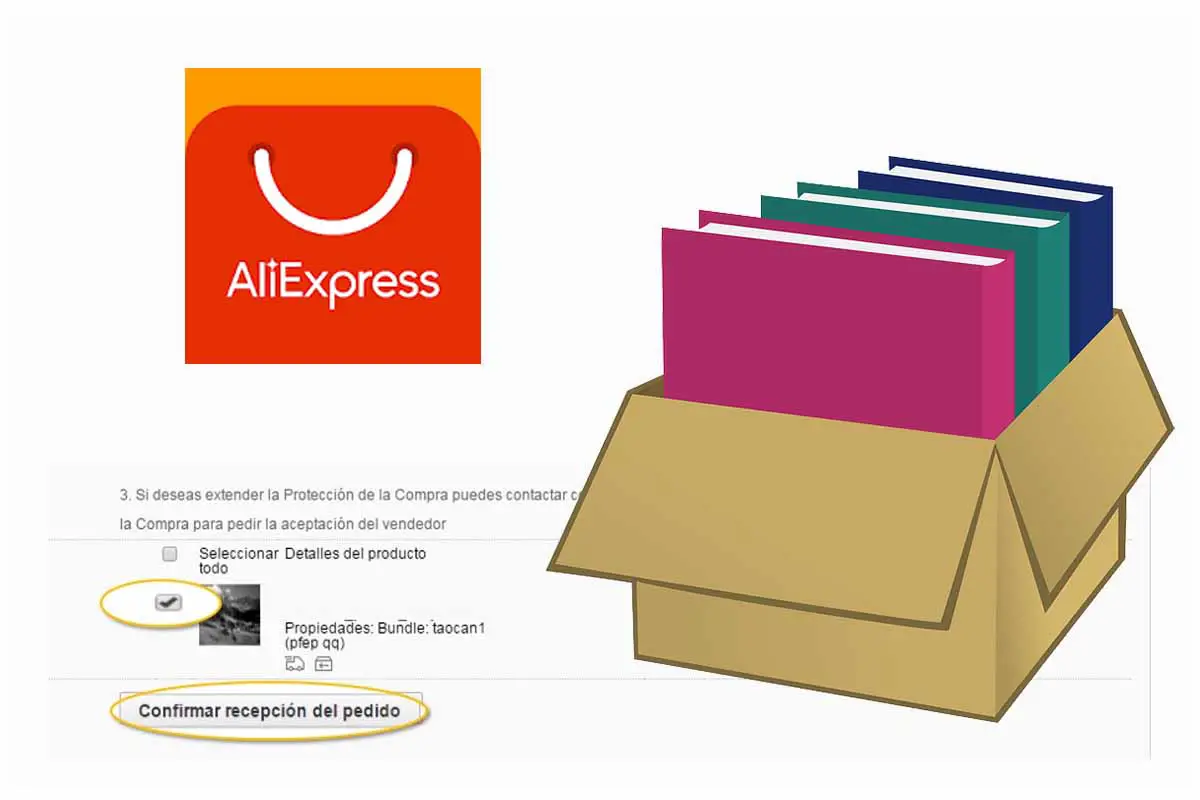 Was bedeutet es in AliExpress, den Eingang der Bestellung zu bestätigen 1