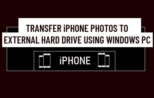 Übertragen Sie iPhone-Fotos mit einem Windows-PC auf eine externe Festplatte