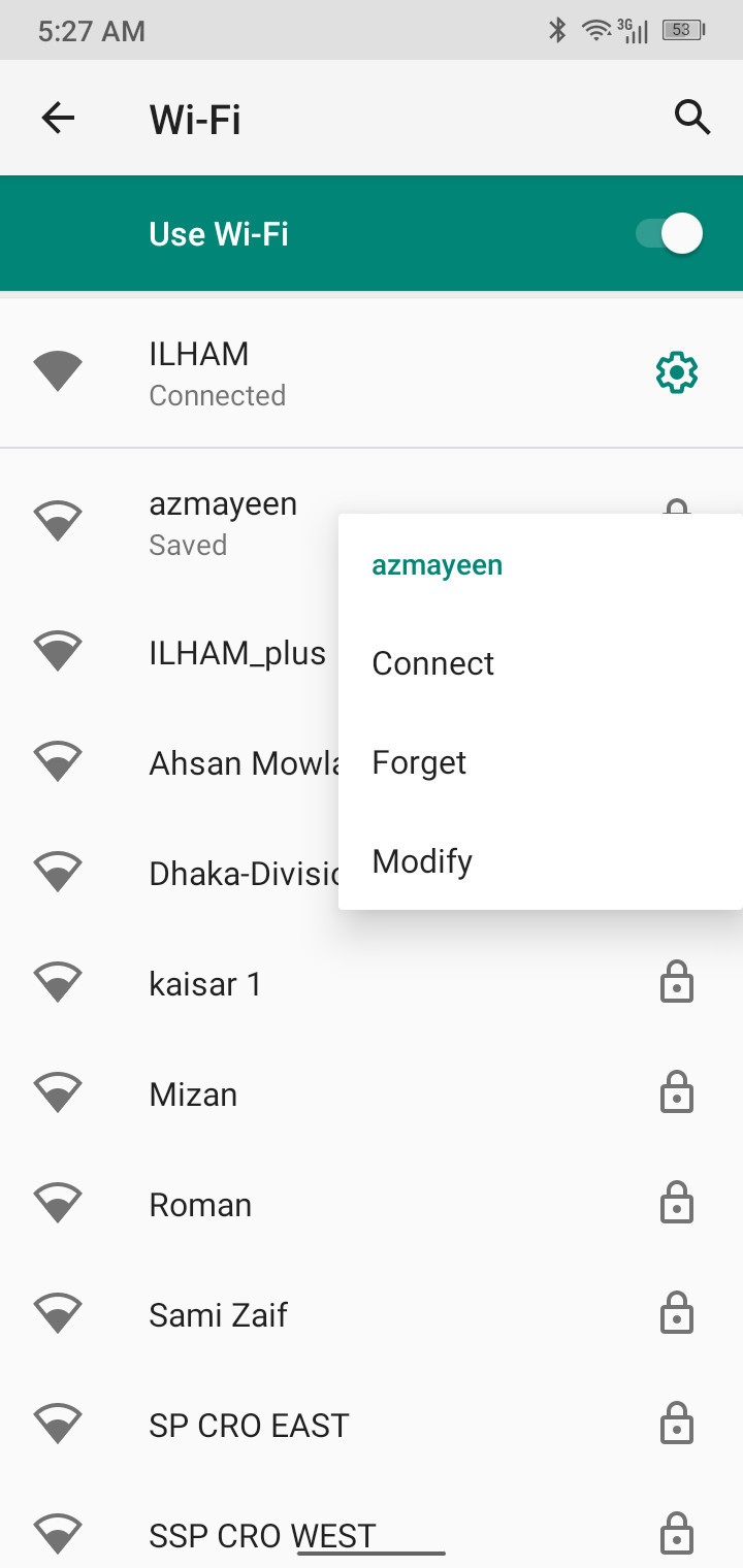 WLAN-Einstellungen Android Screenshot