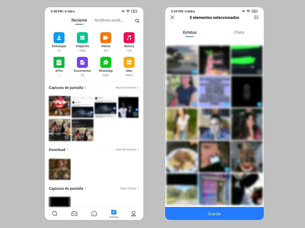 Laden Sie Status, Videos und Bilder von WhatsApp mit dem Xiaomi-Browser herunter