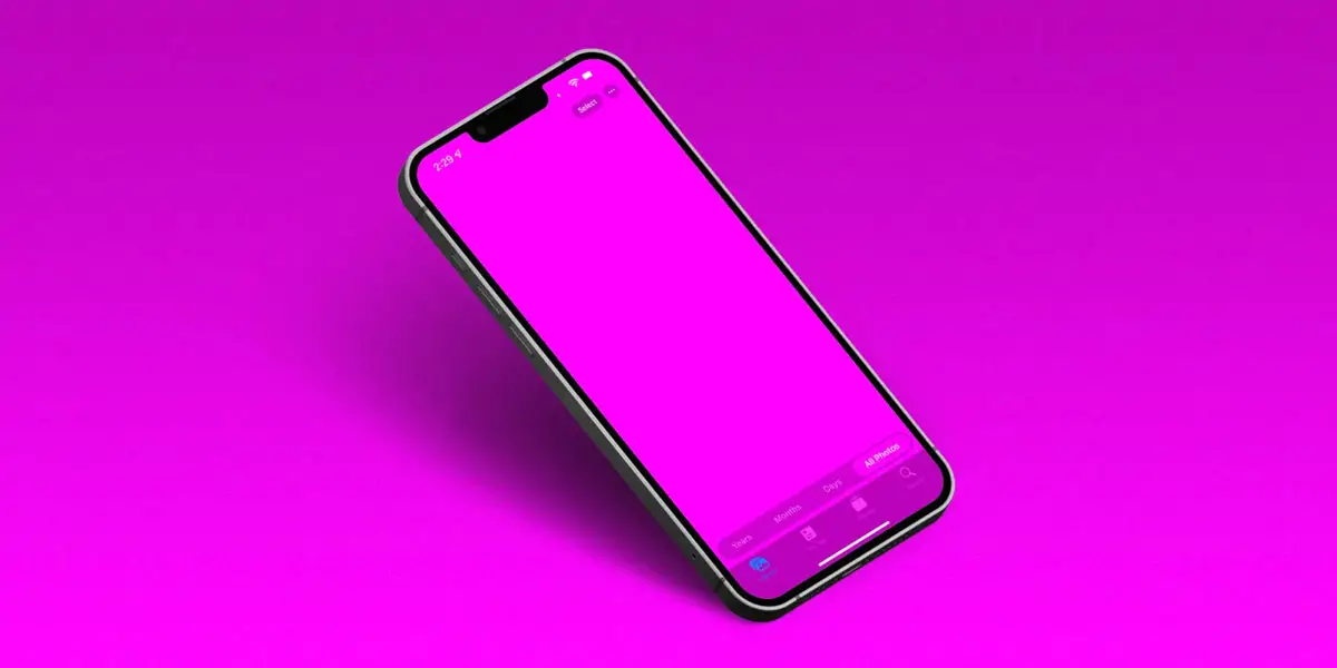 Korrigieren Sie den rosa Bildschirm des iPhone 13