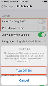 So löschen Sie Siri-Aufzeichnungen von Apple-Servern Sirisearch2
