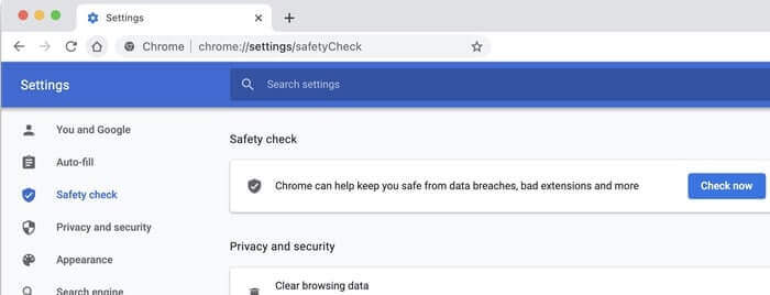 Google-Sicherheitscheck