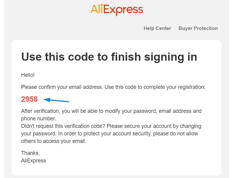 Registrierung für ein AliExpress-Konto