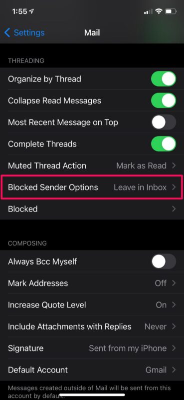 So löschen Sie automatisch E-Mails von blockierten Absendern auf dem iPhone und iPad