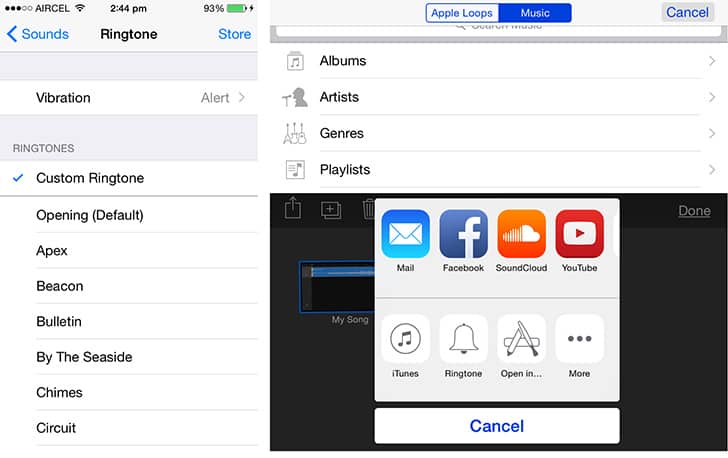 Benutzerdefinierten Klingelton von iPhone Music ohne iTunes und Computer einstellen
